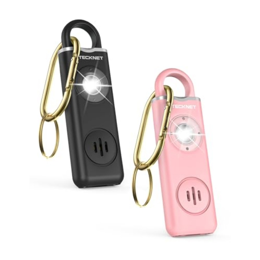 Personal Alarm Keychain - Rechargeable Personal Safety Alarm for Women,
