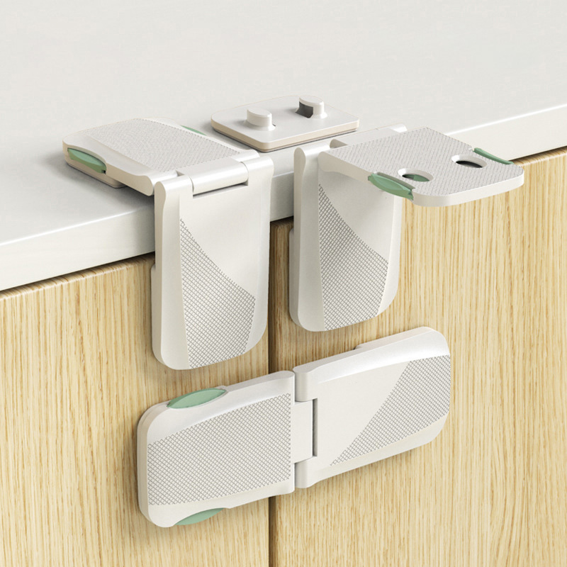 Medicine Cabinet Lock - White Drawer Lock Baby Safety Protection