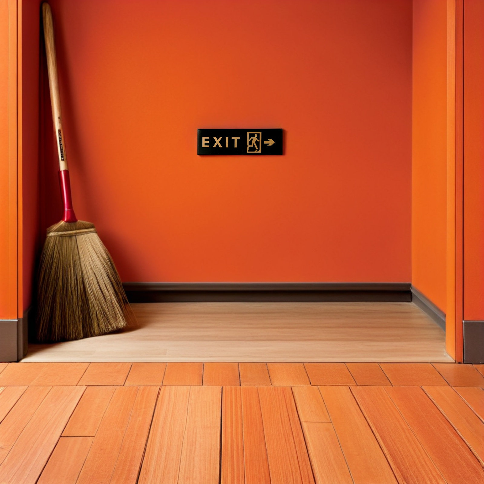 Emergency Exit Sign - 5Pcs Acrylic Emergency Exit Sign Self