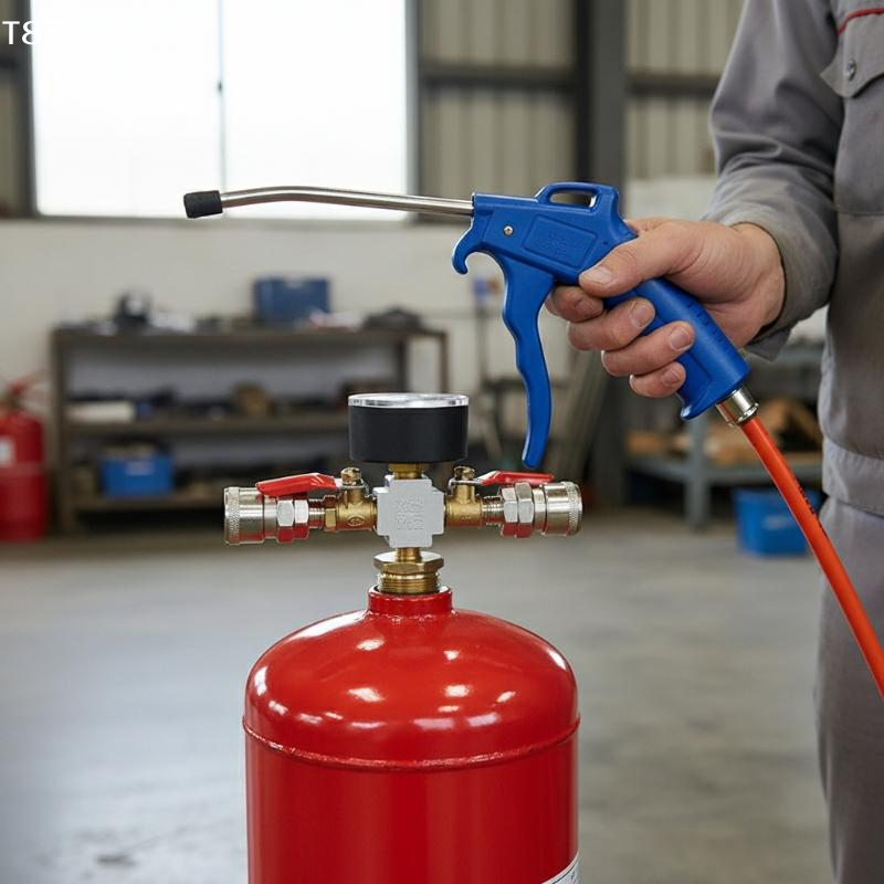 Small Air Tank Pressure Adapte - огляд і ціна Fire Extinguisher Small