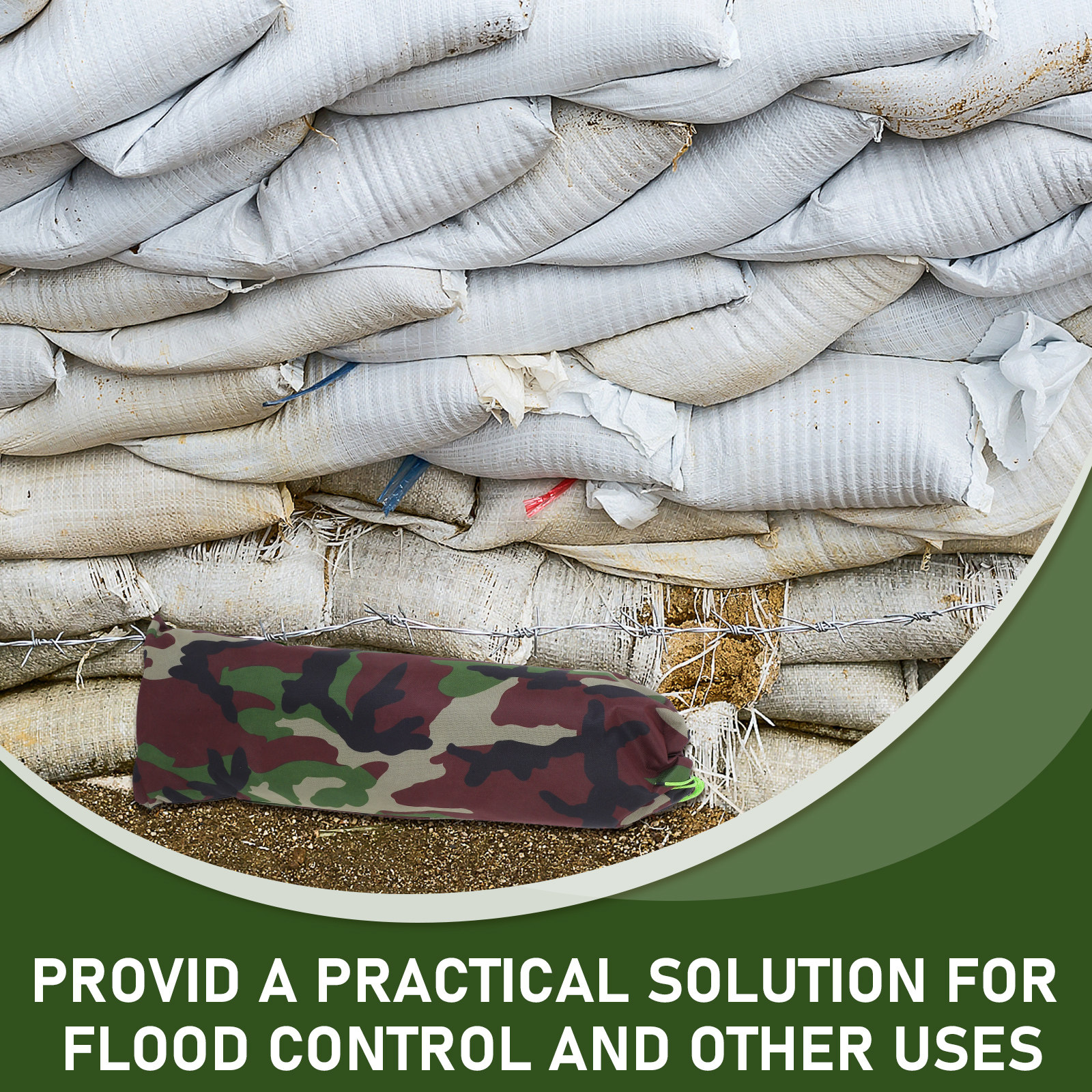 2Pcs Camouflage Flood Barrier  - огляд і ціна Flood Barrier Bag