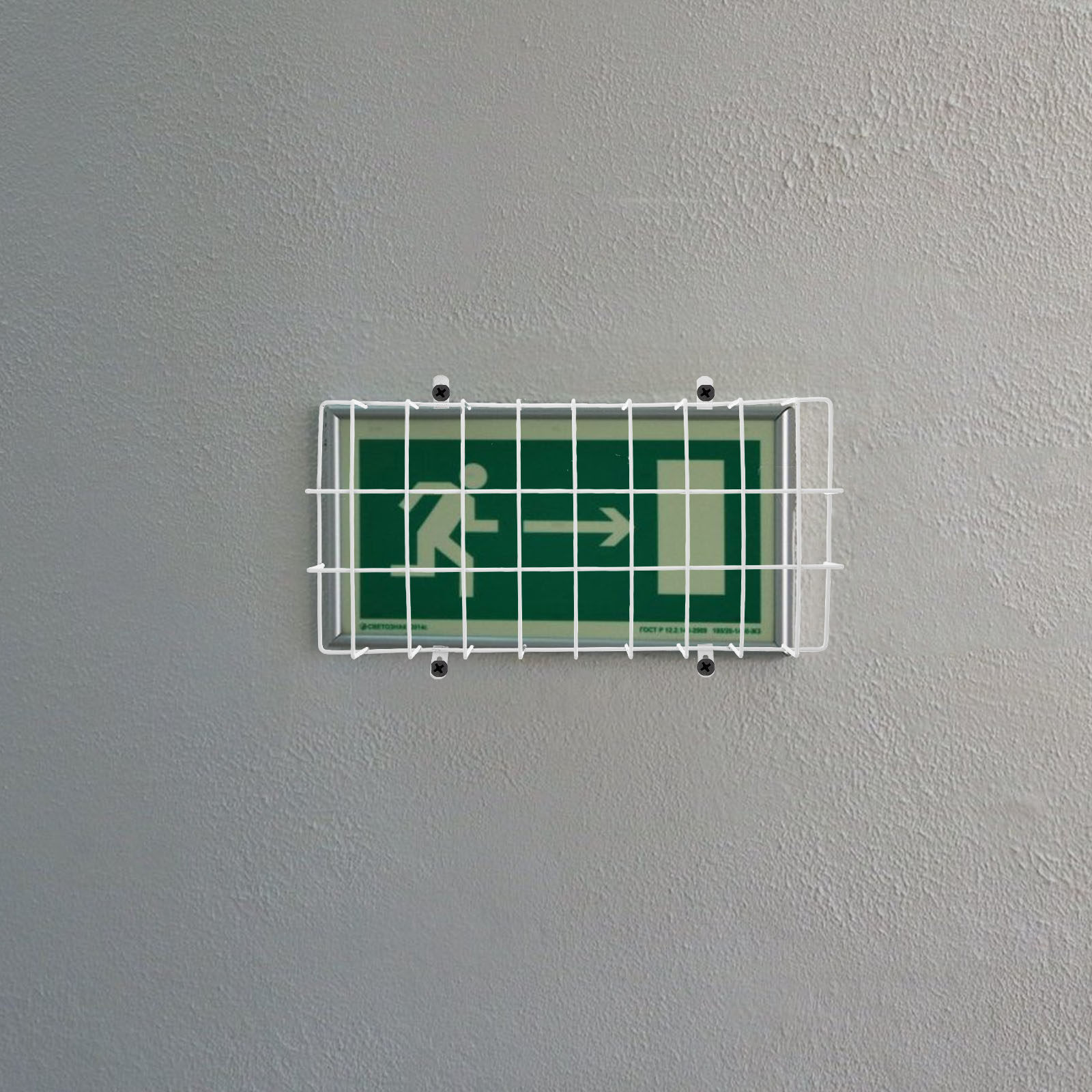 Emergency Light Metal Wire Gua - огляд і ціна Emergency Exit Sign