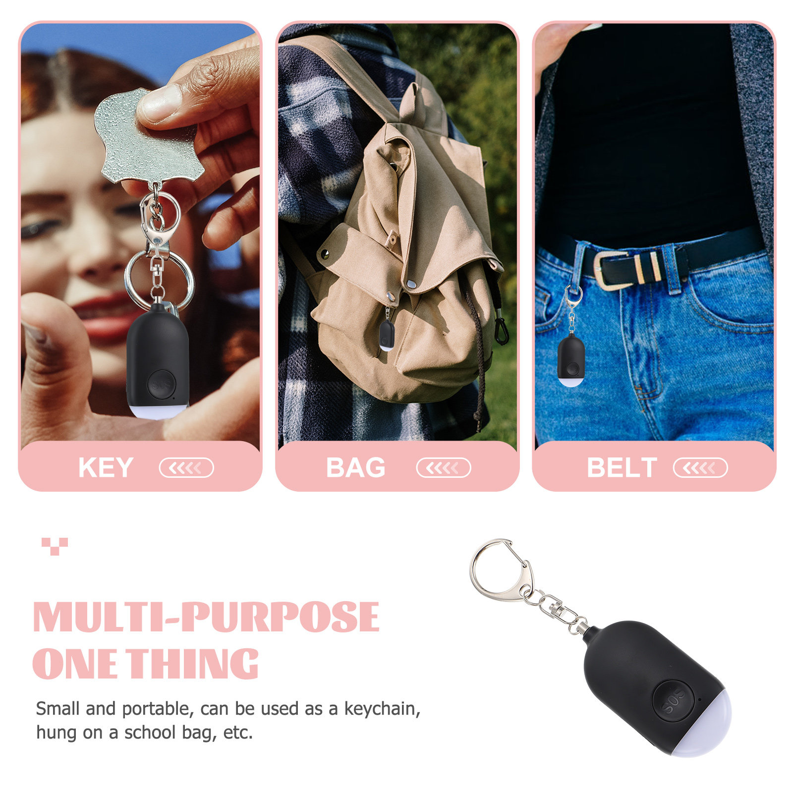 1Set Portable Personal Alarm f - огляд і ціна Personal Alarm Keychain