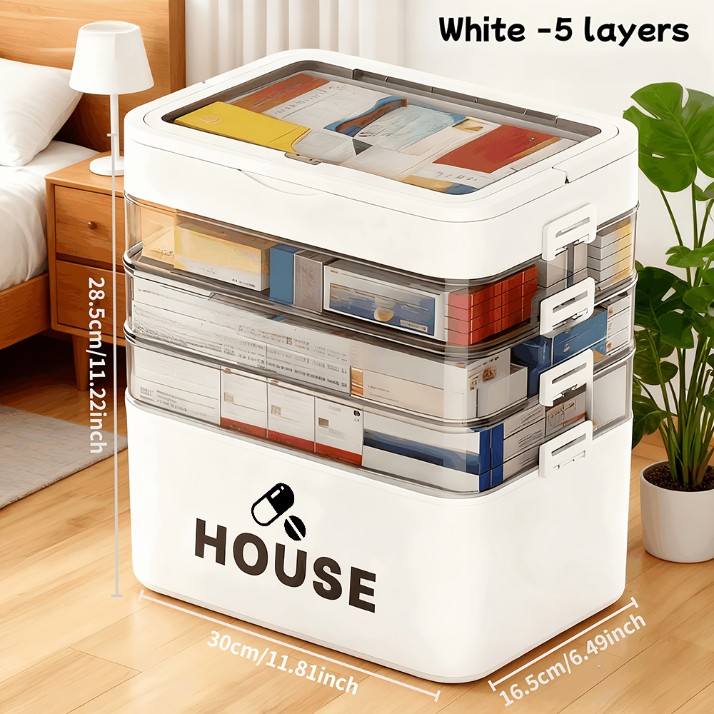 Large Capacity Multi Layer Tra - огляд і ціна Medicine Cabinet Lock