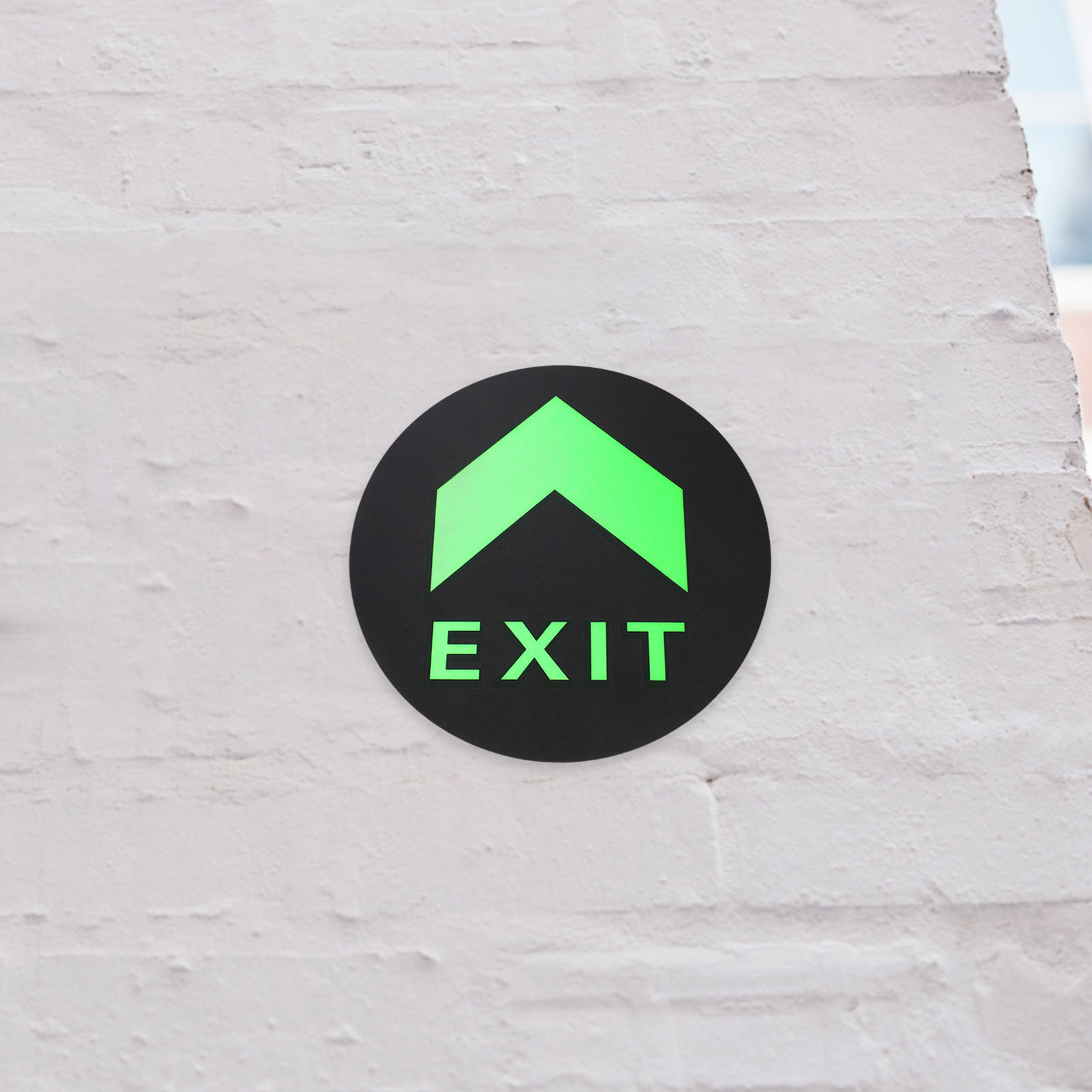 5Pcs Exit Sign Stickers Glow i - огляд і ціна Emergency Exit Sign