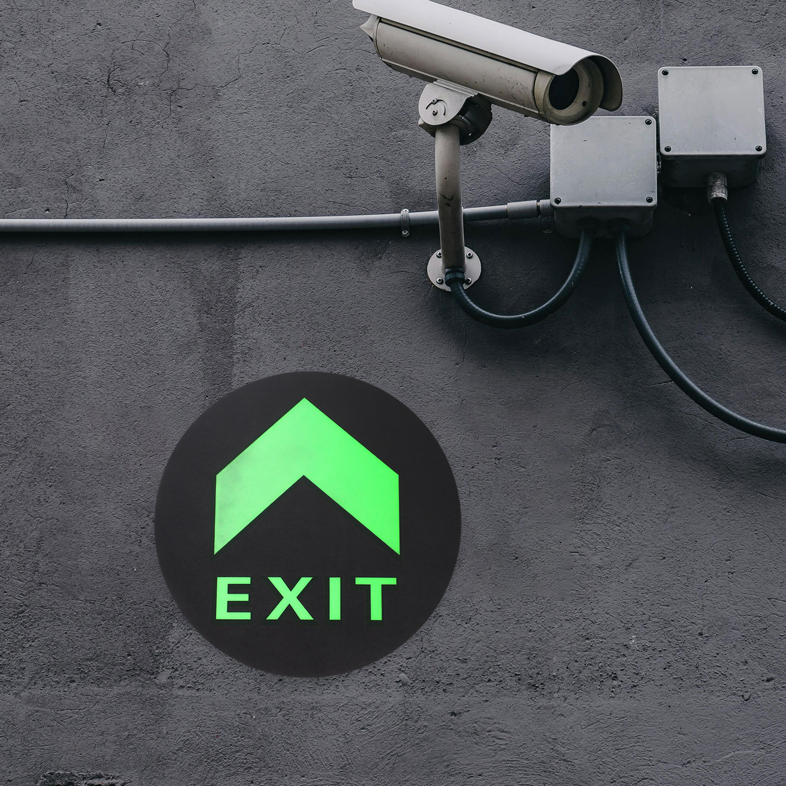 5Pcs Exit Sign Stickers Glow i - огляд і ціна Emergency Exit Sign