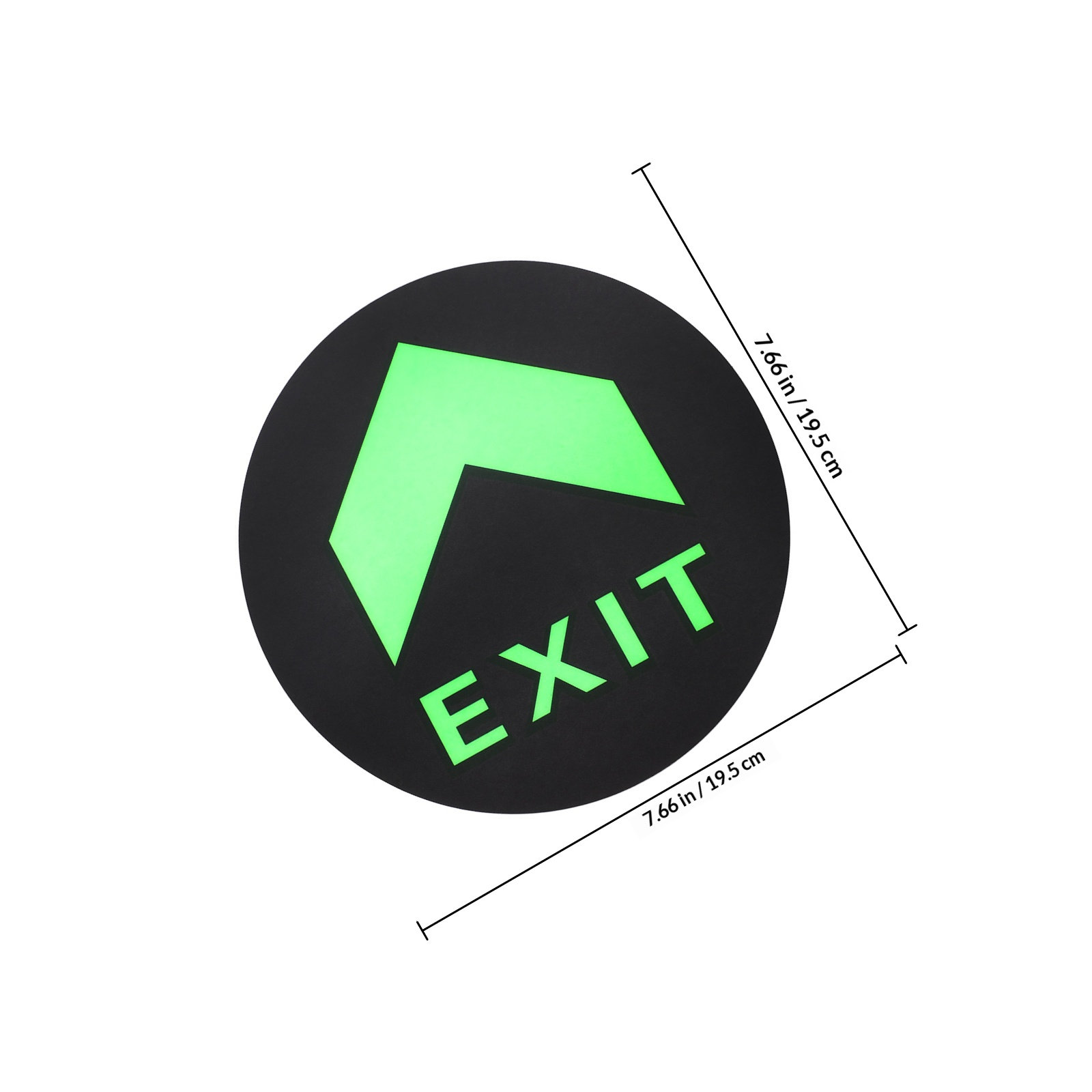 5Pcs Exit Sign Stickers Glow i - огляд і ціна Emergency Exit Sign
