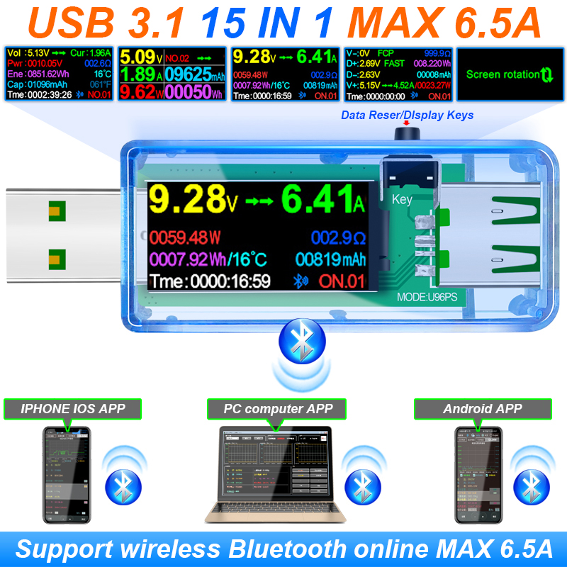 15 IN 1 USB 3.1 Tester DC Digi - огляд і ціна Co Detector Plug
