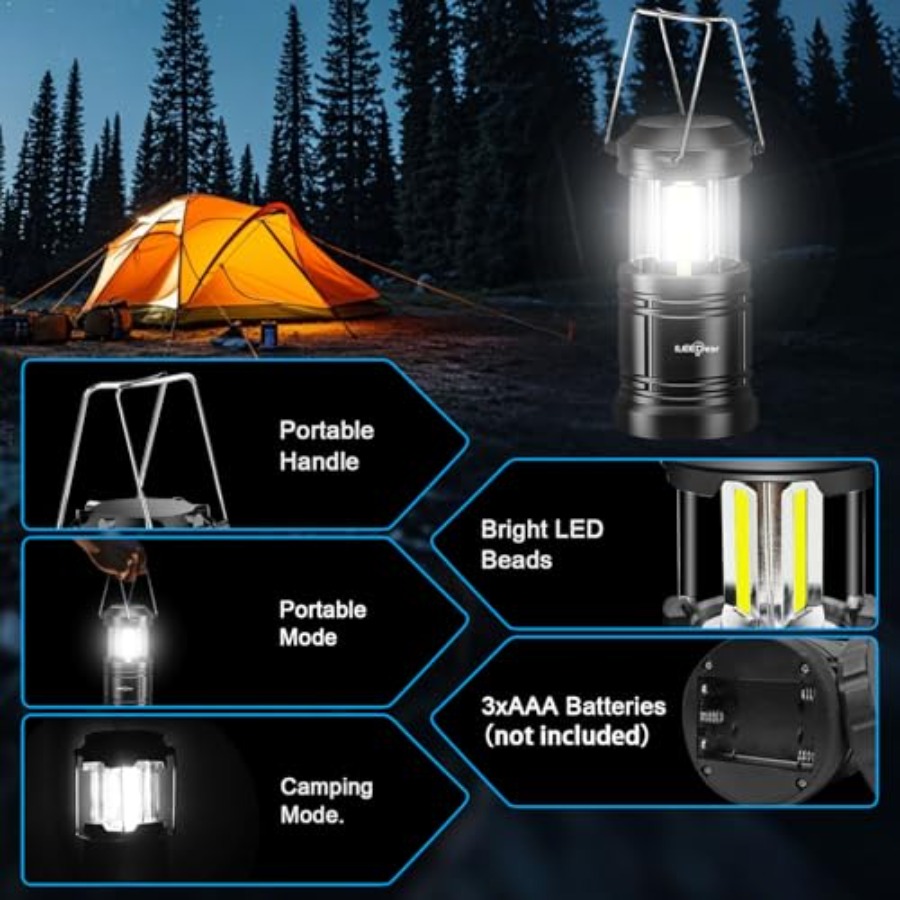 LED Camping Lantern, Battery O - огляд і ціна Power Outage Light
