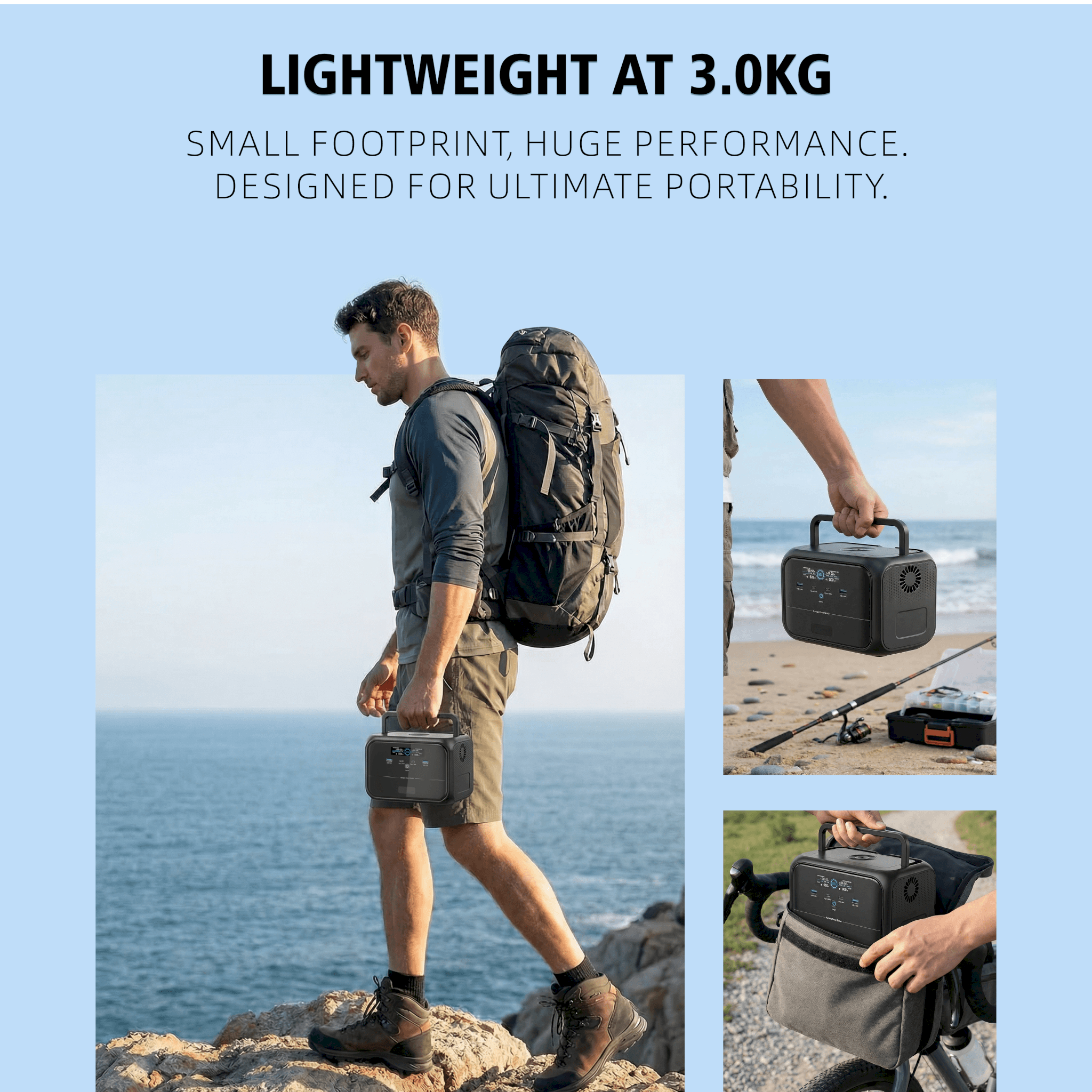 Uapow 288Wh 300W Portable Powe - огляд і ціна Power Outage Light
