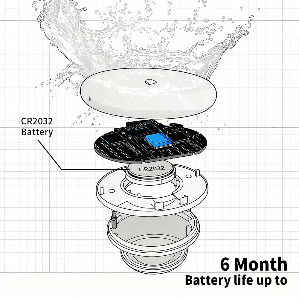 Zigbee Leakage Sensor LED Imme - огляд і ціна Water Alarm Sensor