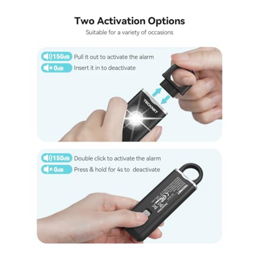 Rechargeable Personal Safety A - огляд і ціна Personal Alarm Keychain