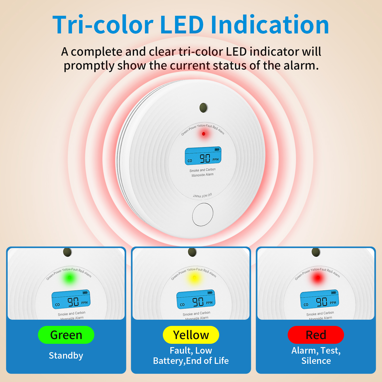 Combo Smoke Detector&Carbon Mo - огляд і ціна Smoke Detector Interconnected
