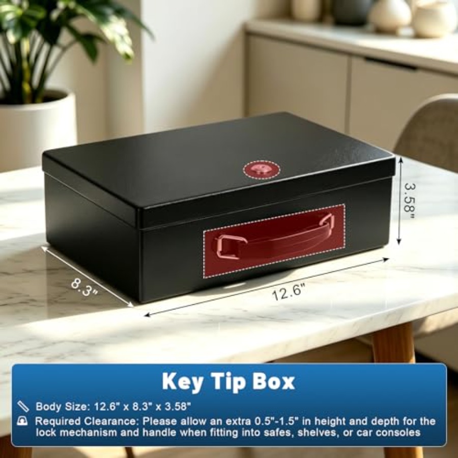 Fireproof Document Box with Ke - огляд і ціна Fire Safe Document
