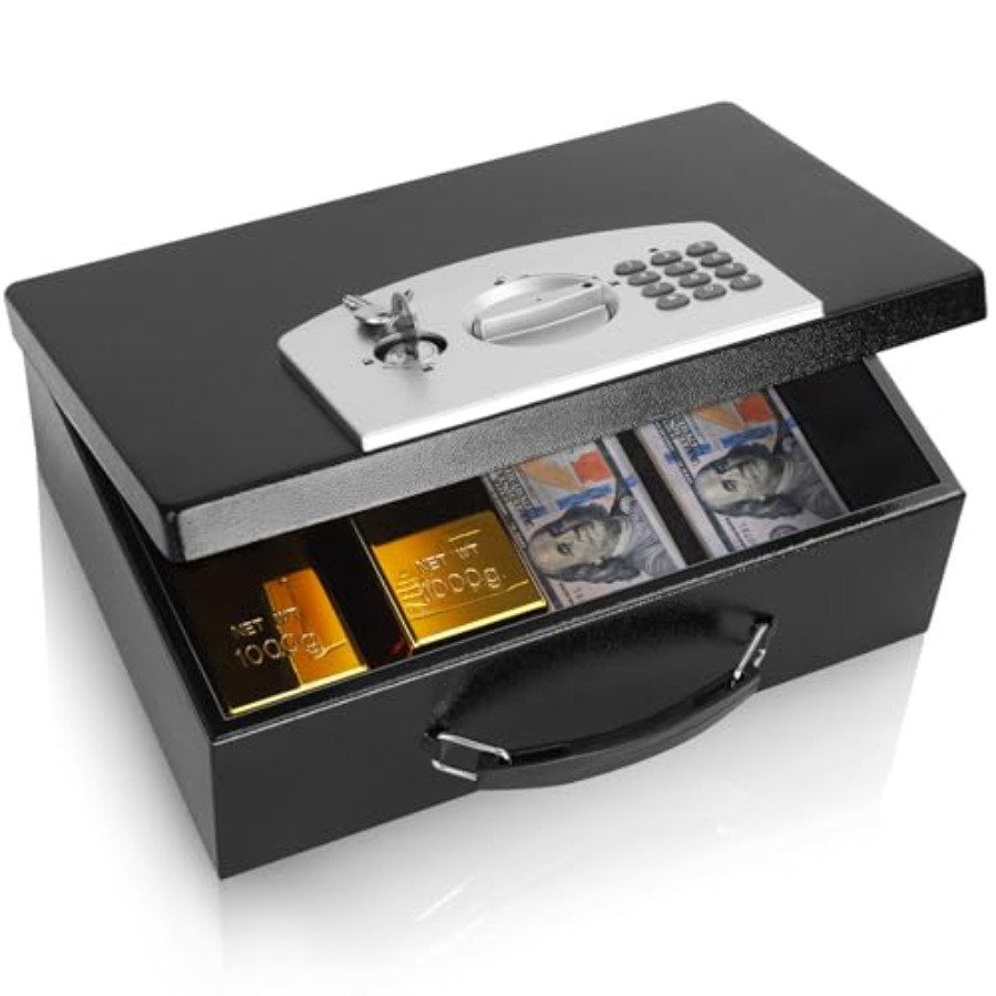 Portable Metal Safe Box with D - огляд і ціна Fire Safe Document