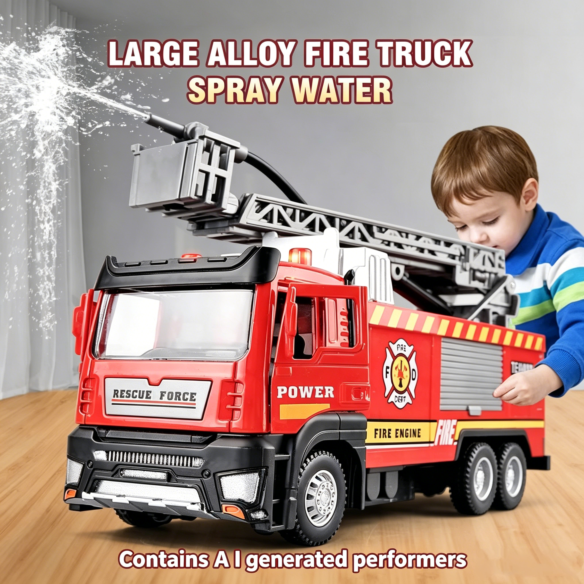 1/50 Fire Ladder Truck with Te - огляд і ціна Fire Escape Ladder