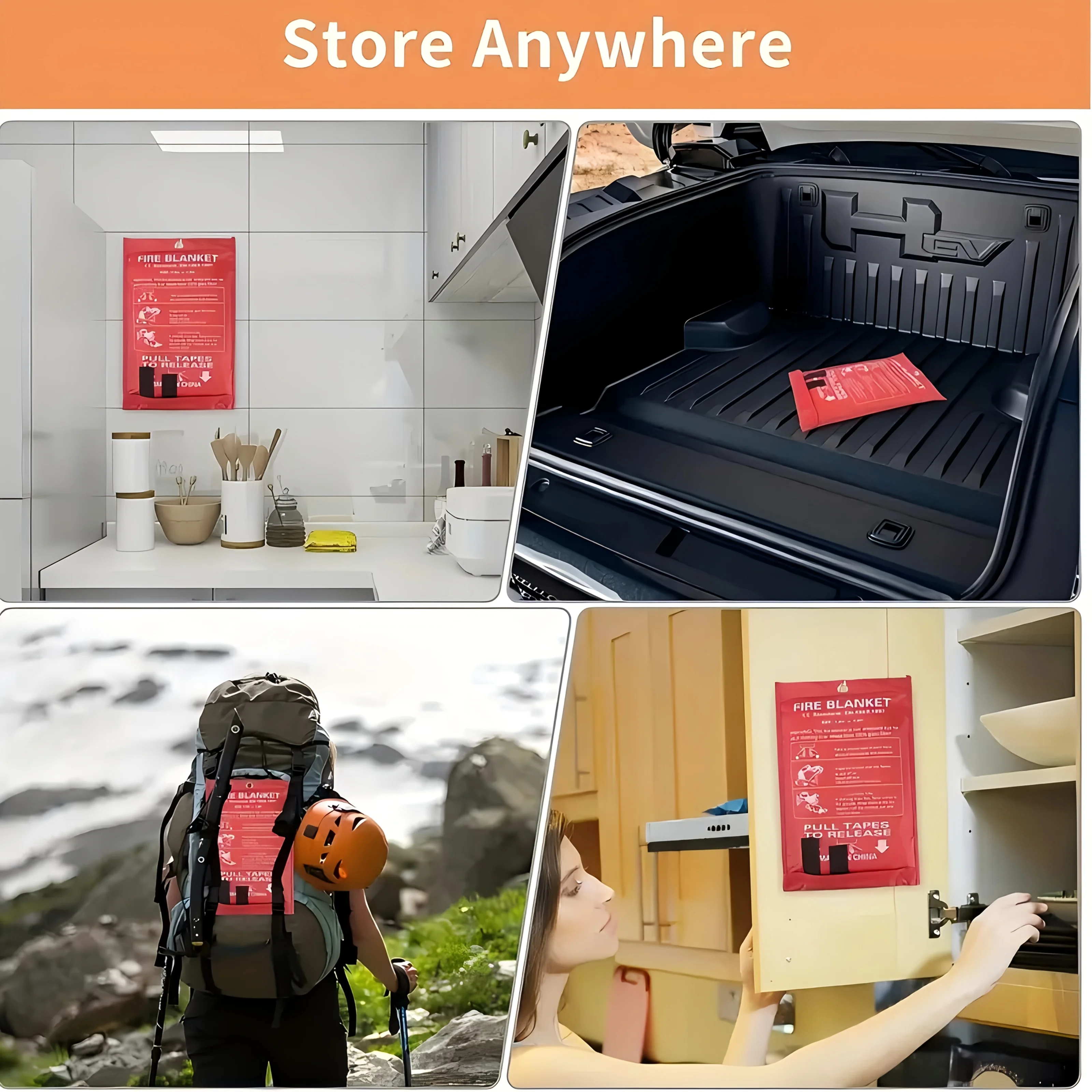 Fiberglass Fire Blanket Emerge - огляд і ціна Fire Blanket Kitchen