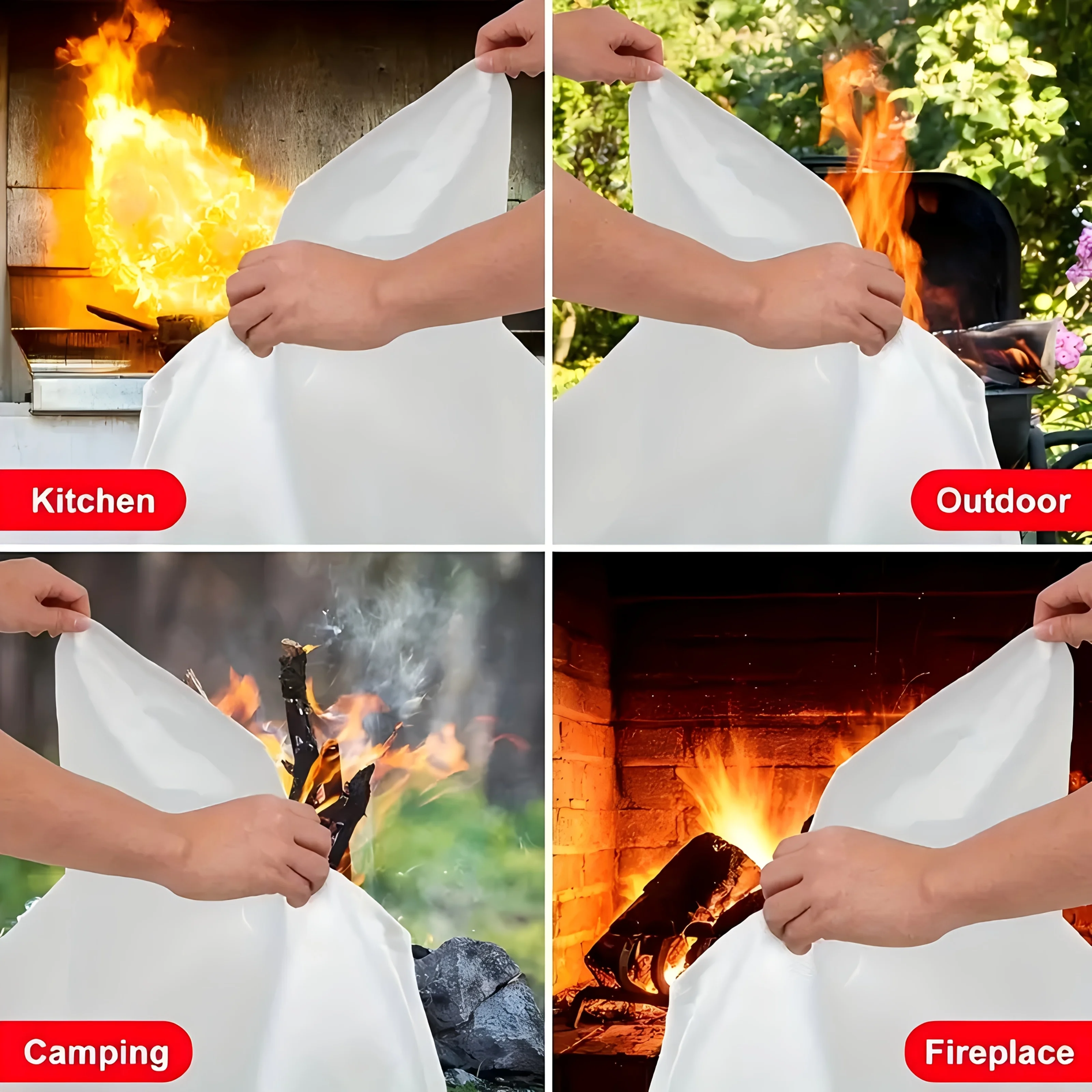 Fiberglass Fire Blanket Emerge - огляд і ціна Fire Blanket Kitchen