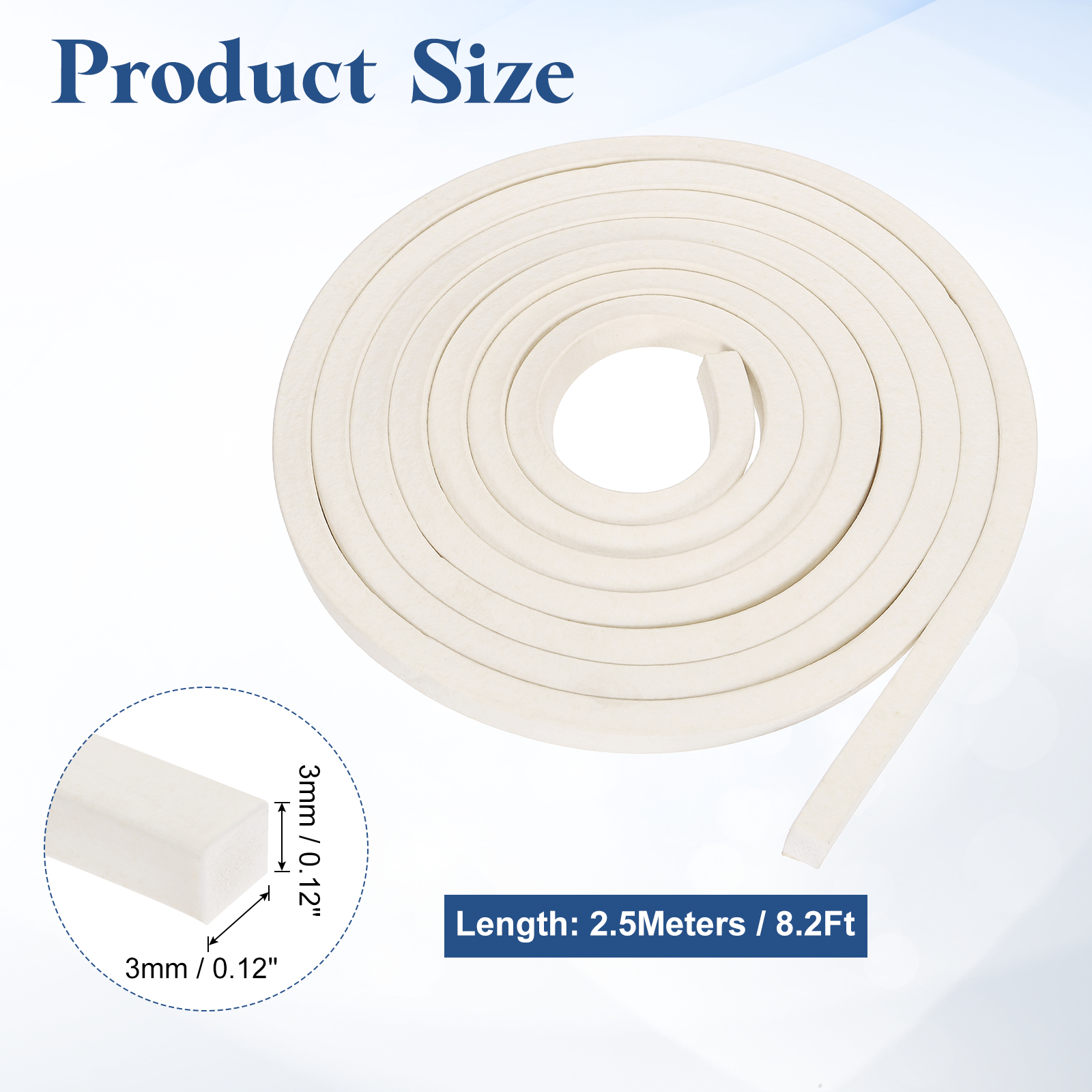 Uxcell 2.5Meters White Foam Ba - огляд і ціна Window Lock Bar