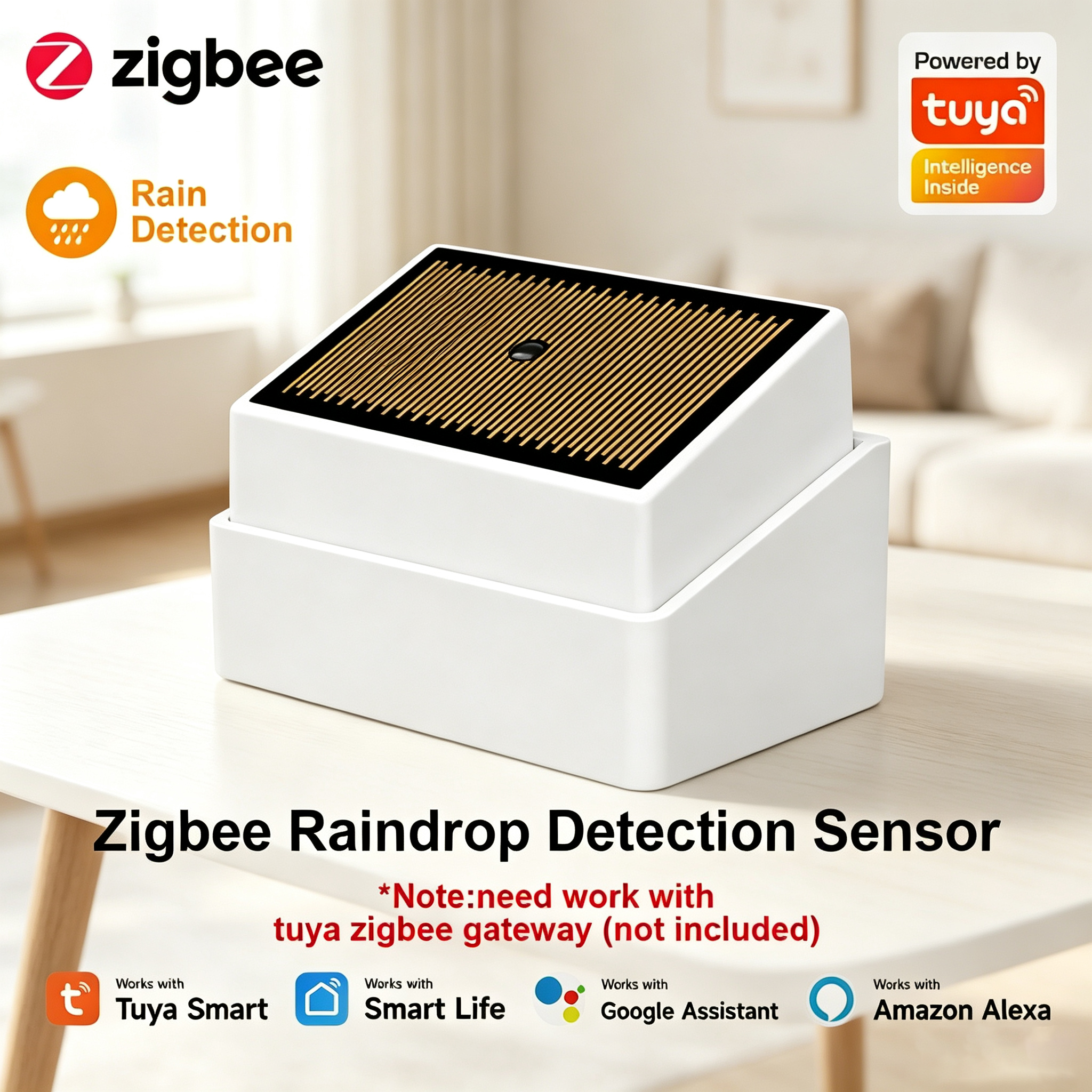 Tuya ZigBee Smart Rain Sensor  - огляд і ціна Water Alarm Sensor