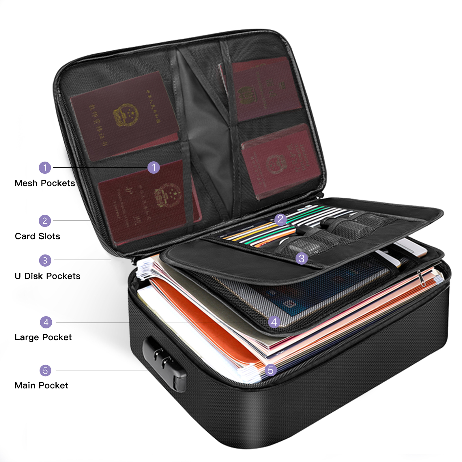 Fireproof Document Bag with Lo - огляд і ціна Fire Safe Document