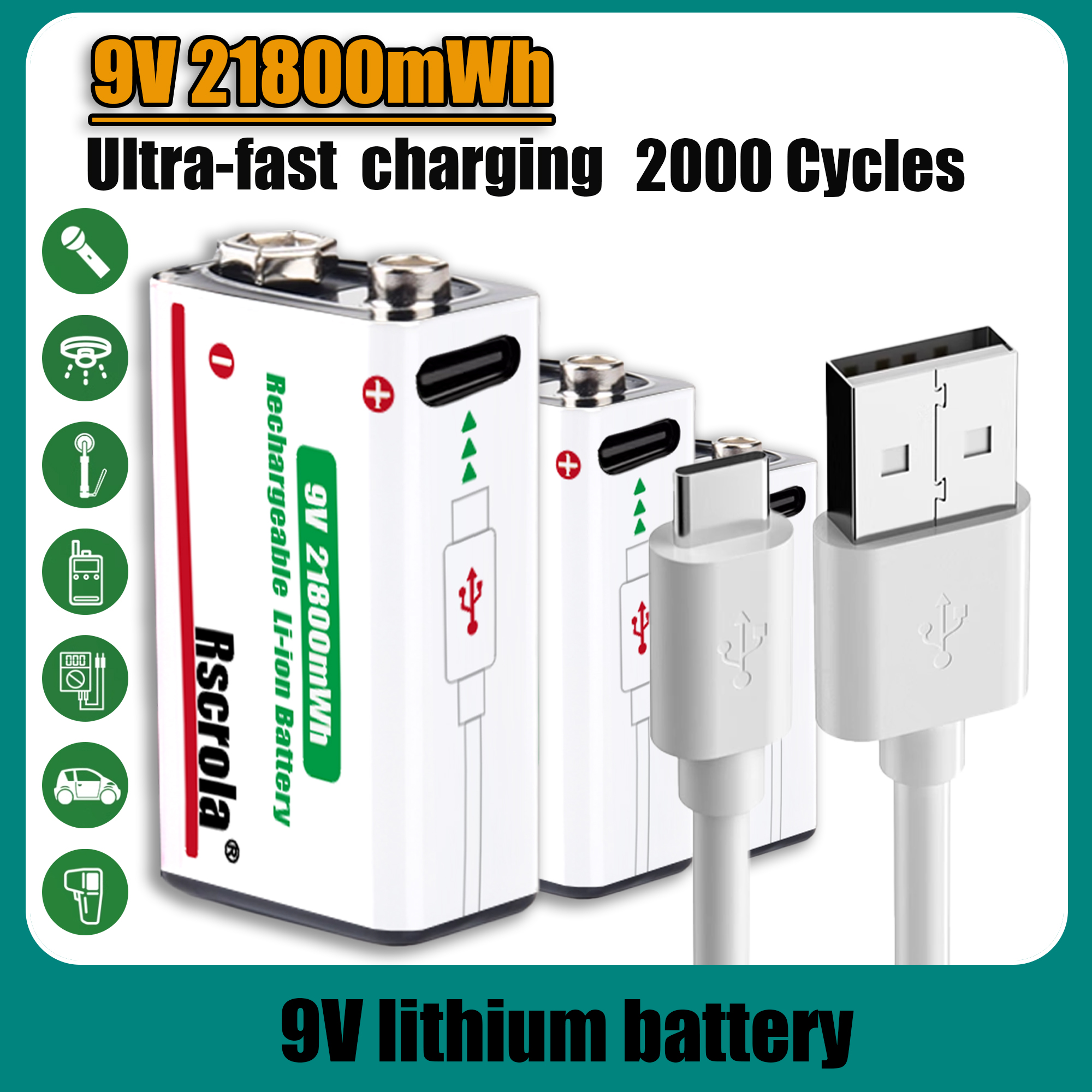 Long-Lasting 9V Lithium Ion Re - огляд і ціна Smoke Detector Interconnected