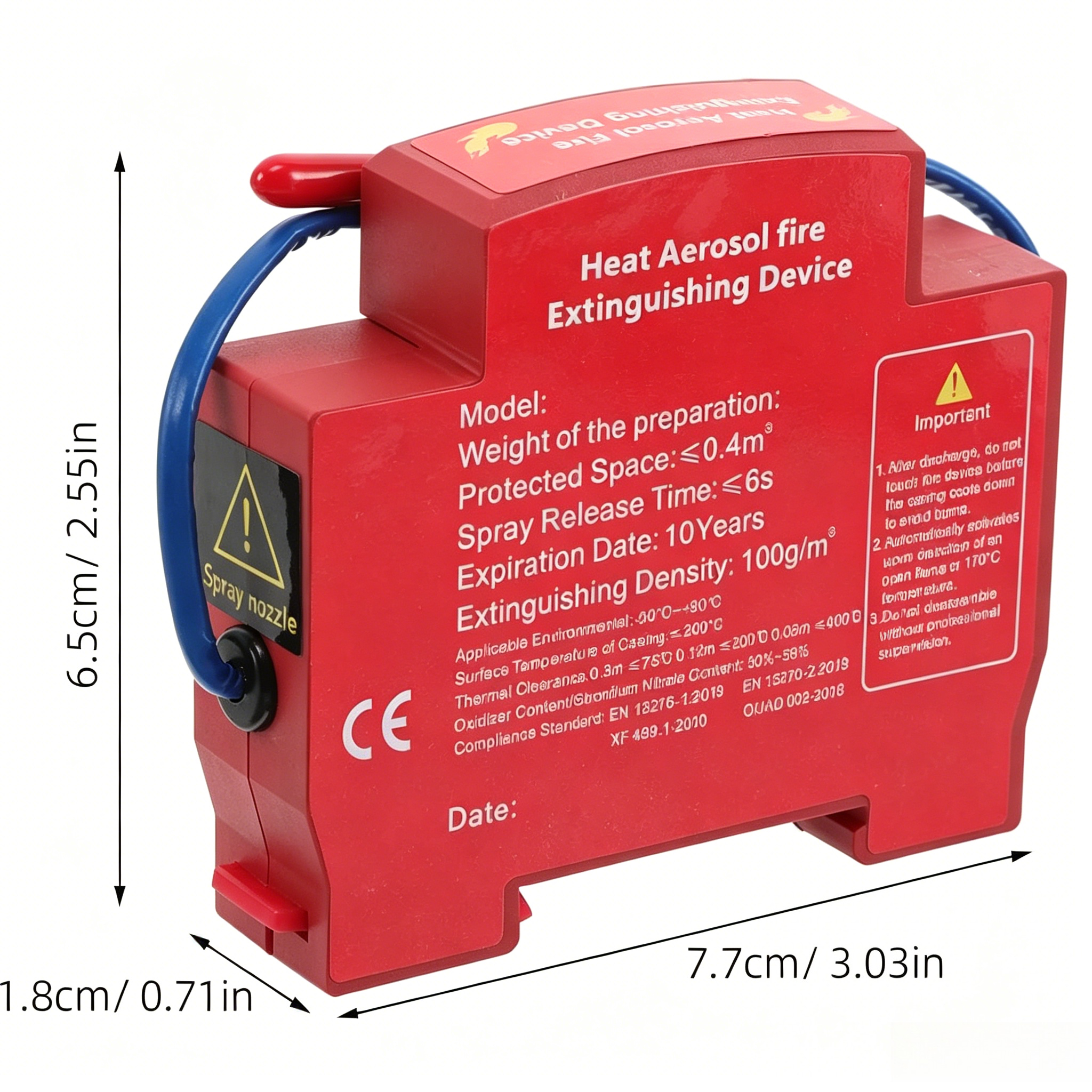 Mini Heat Aerosol Fire Suppres - огляд і ціна Fire Extinguisher Small