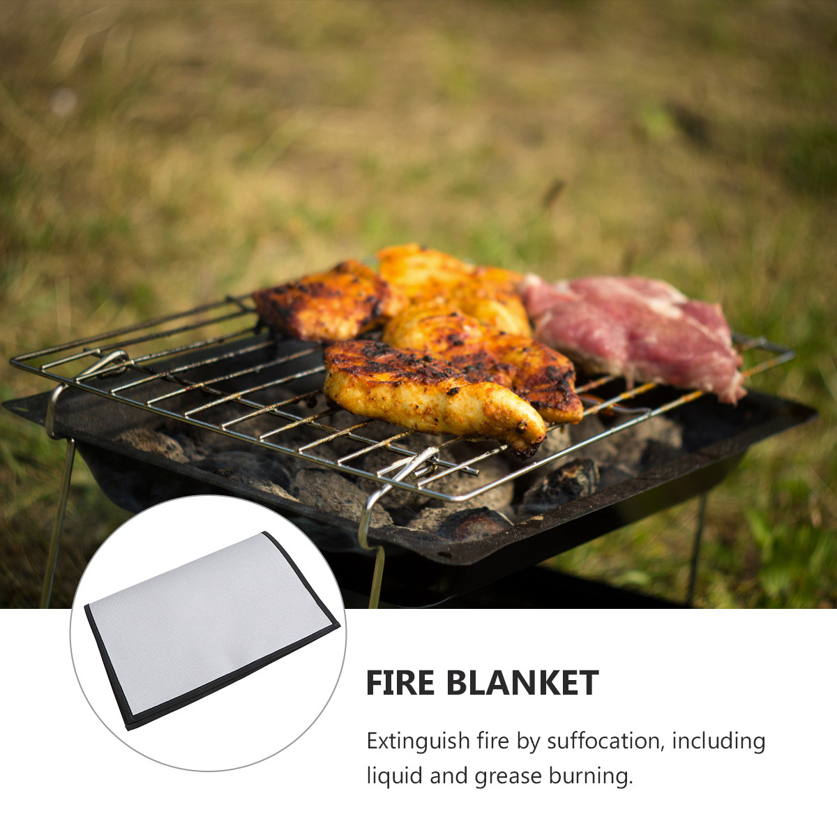 1Pcs Fireproof Blanket Portabl - огляд і ціна Fire Blanket Kitchen