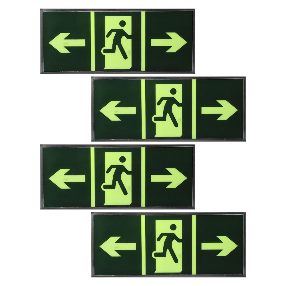 4Pcs Safety Exit Sign Stickers - огляд і ціна Emergency Exit Sign