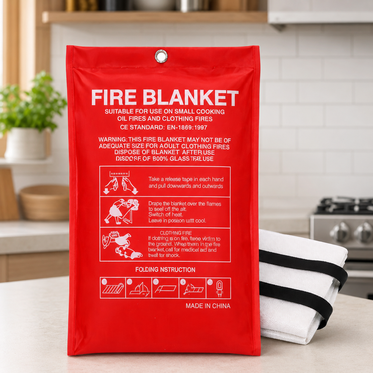 Emergency Fire Blanket For Hom - огляд і ціна Fire Blanket Kitchen