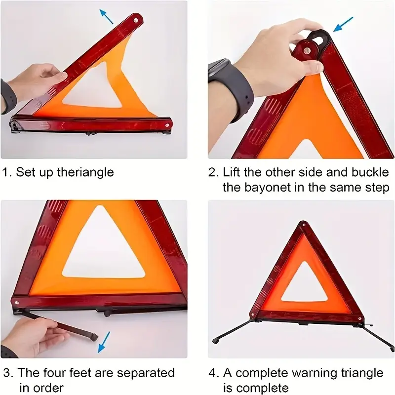 Red Reflective Car Tripod Fold - огляд і ціна Emergency Exit Sign