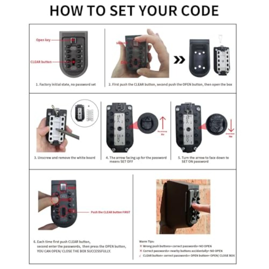 Indoor and Outdoor Key Lock Bo - огляд і ціна Lockbox Key Secure