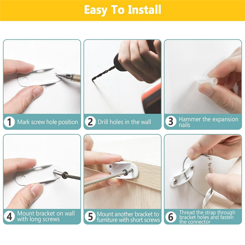 Furniture Anchors For Baby Pro - огляд і ціна Earthquake Anchor Strap