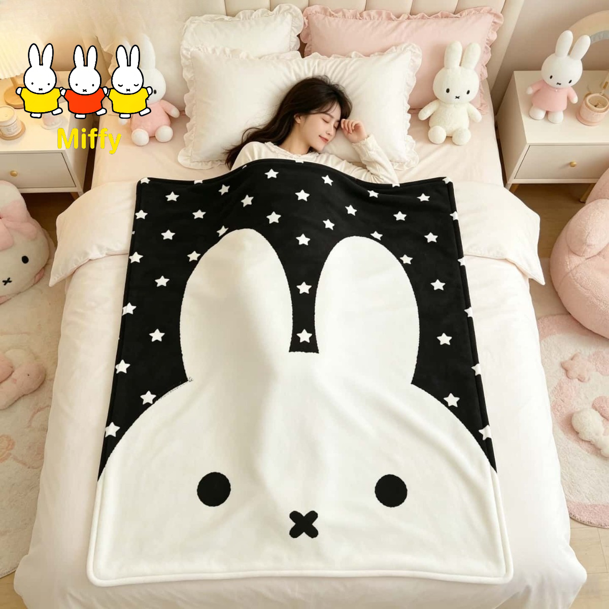Kawaii Miffy Blanket Cartoon M - огляд і ціна Fire Blanket Kitchen
