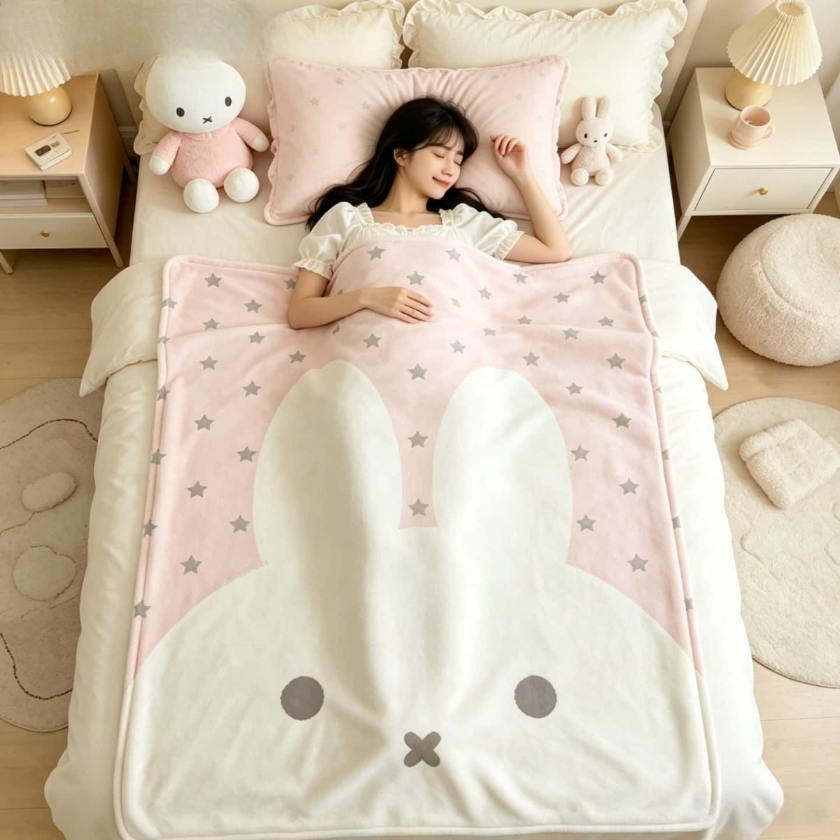Kawaii Miffy Blanket Cartoon M - огляд і ціна Fire Blanket Kitchen