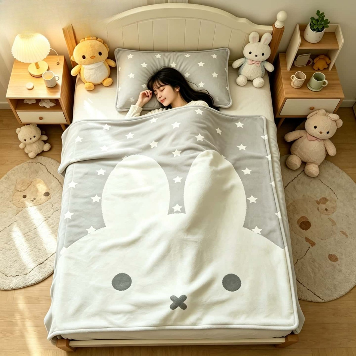 Kawaii Miffy Blanket Cartoon M - огляд і ціна Fire Blanket Kitchen