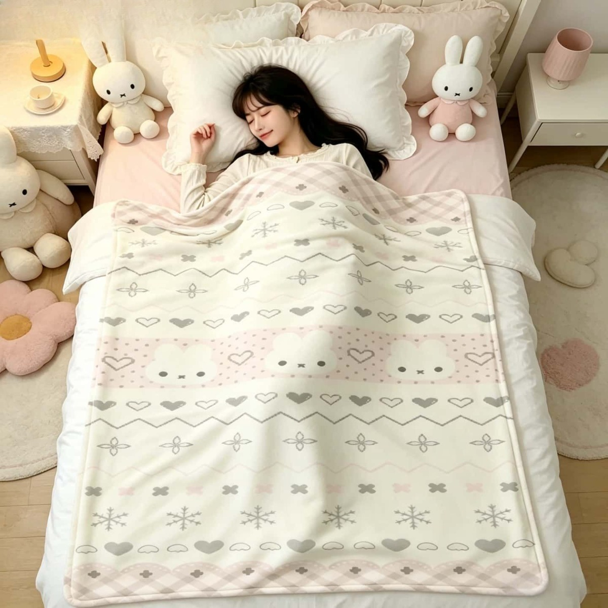 Kawaii Miffy Blanket Cartoon M - огляд і ціна Fire Blanket Kitchen